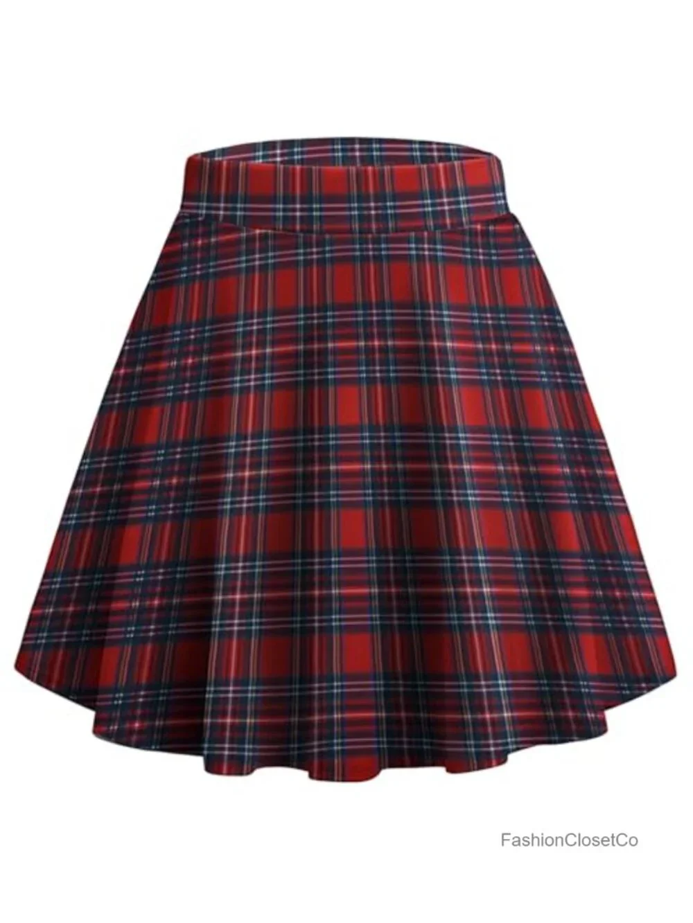 Zeagoo Womens Pleated A-Line Mini Skirt High Waist Stretch Club Party Skater